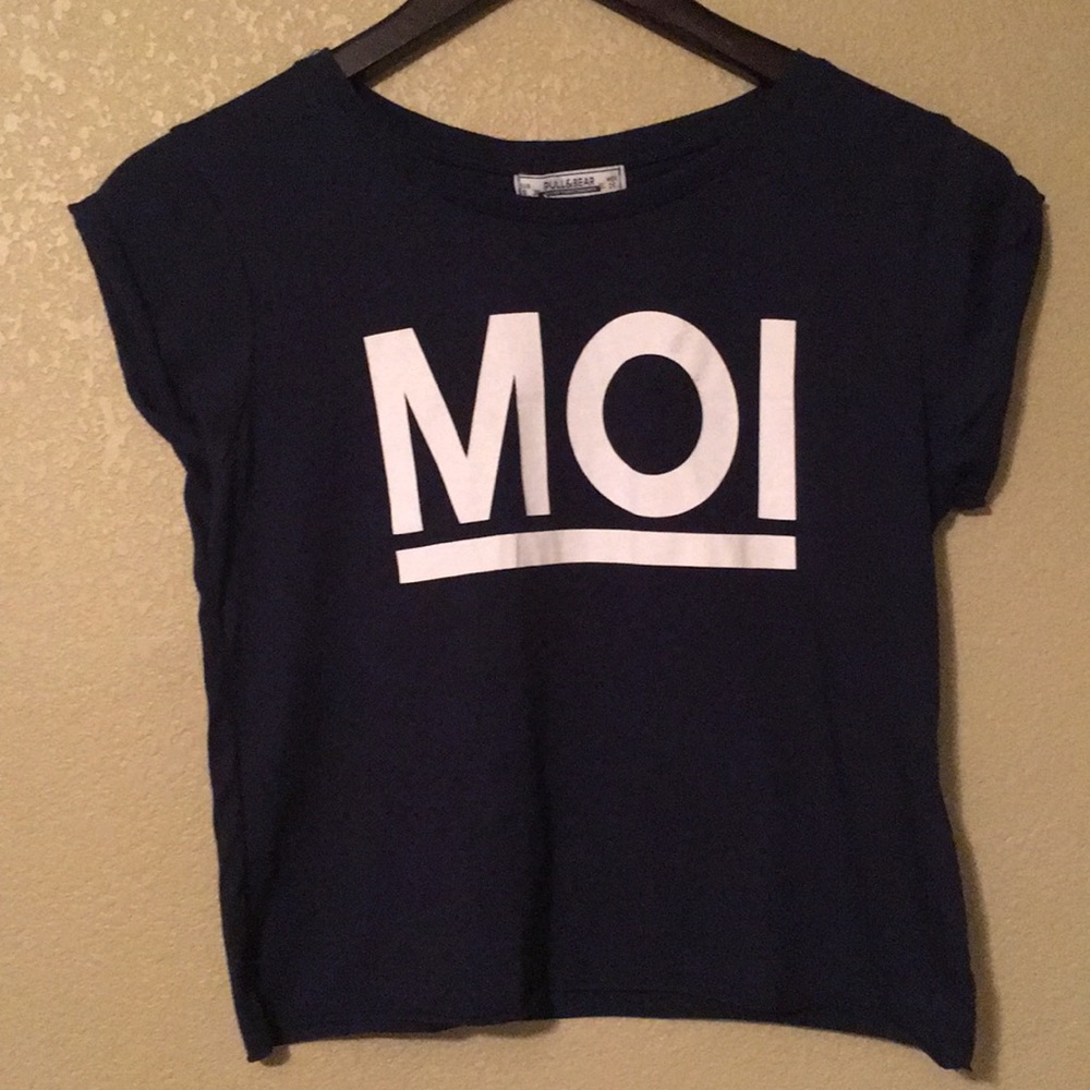 “MOI” crop top